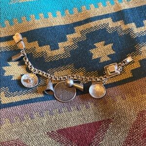 Native American Silver Charm Bracelet